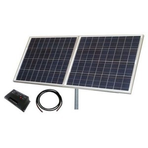 Tpsk12-24-160w 160w Solar Panel Kit With Panel, Pole Mount & Cable - 12v & 24v