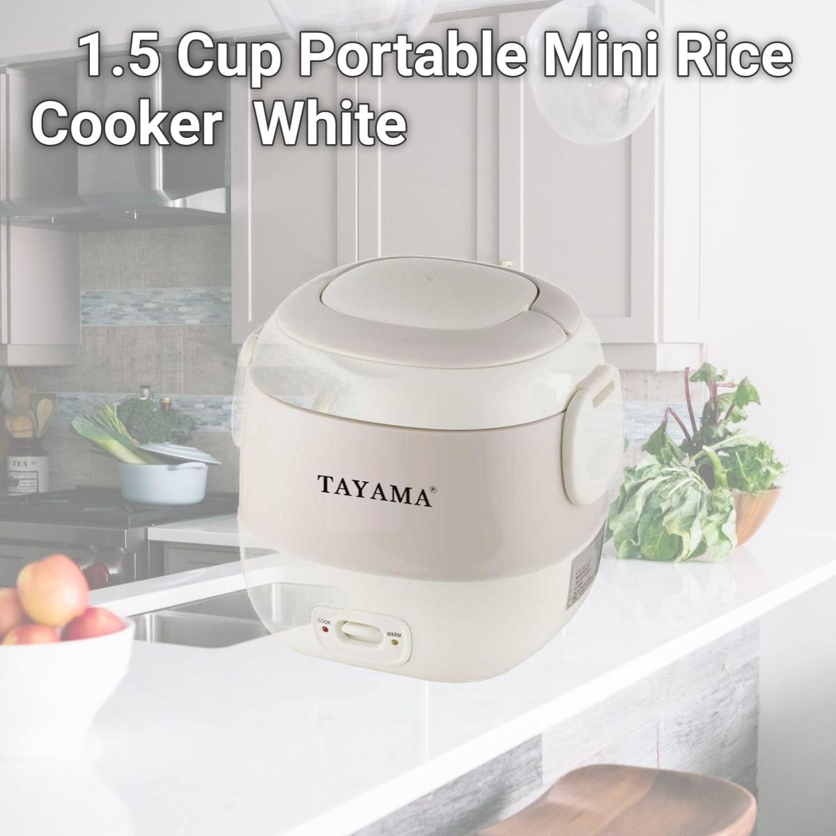 Picture of Tayama TMRC-03  1.5 Cup Portable Mini Rice Cooker  White