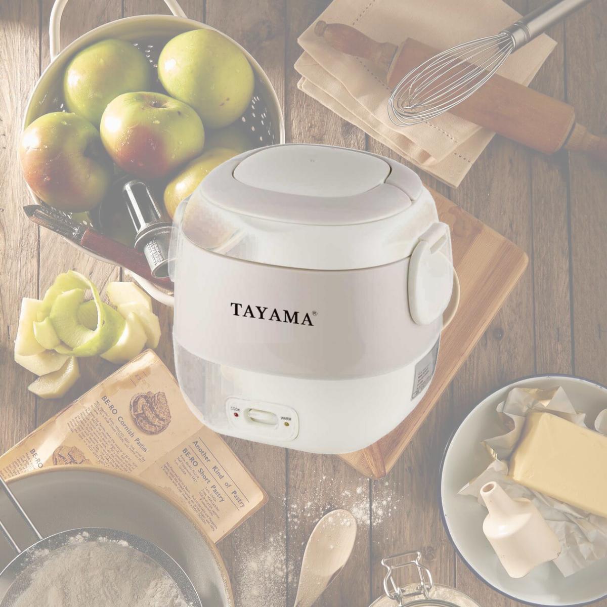 Picture of Tayama TMRC-03  1.5 Cup Portable Mini Rice Cooker  White