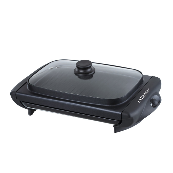 Electric Griddle With Glass Cover