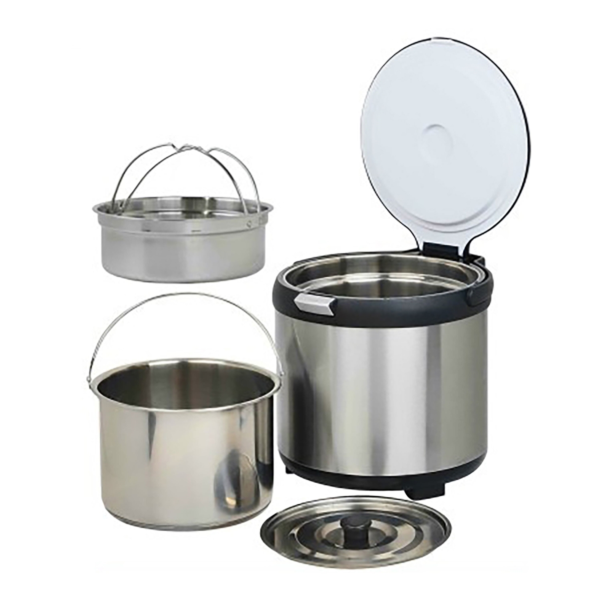 Picture of Tayama TXM-70CFZR 7 qt. Energy-Saving Thermal Cooker, Stainless Steel