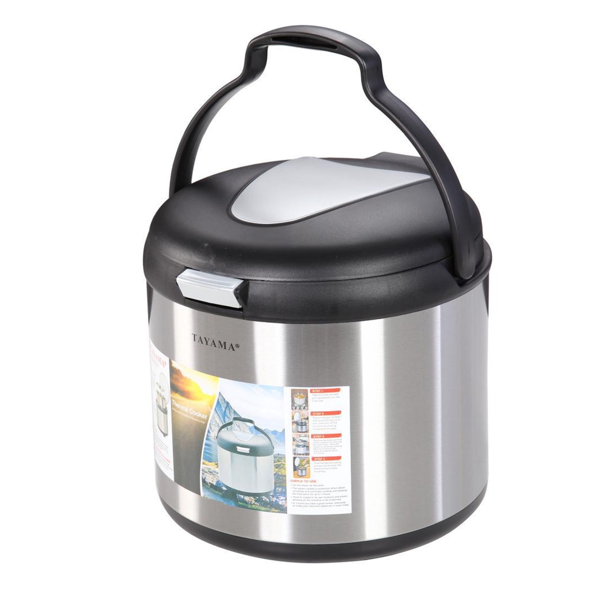 Picture of Tayama TXM-70CFZR 7 qt. Energy-Saving Thermal Cooker, Stainless Steel