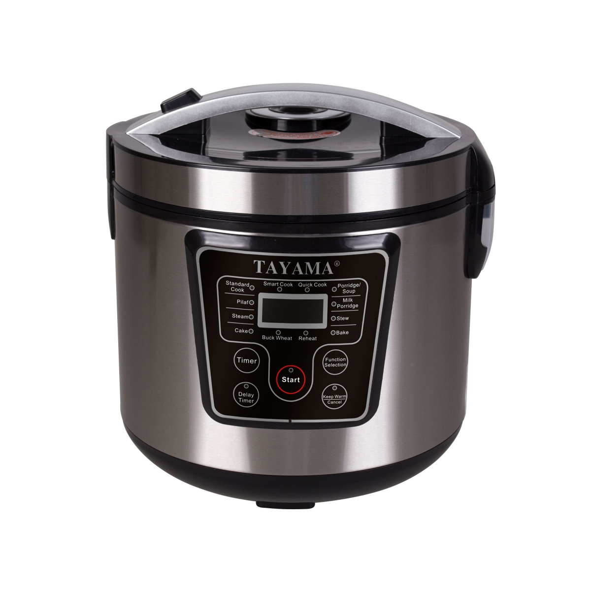 Picture of Tayama DRC-180SB 20-Cup Stainless Steel Digital Multi-Function Rice Cooker & Food Steamer
