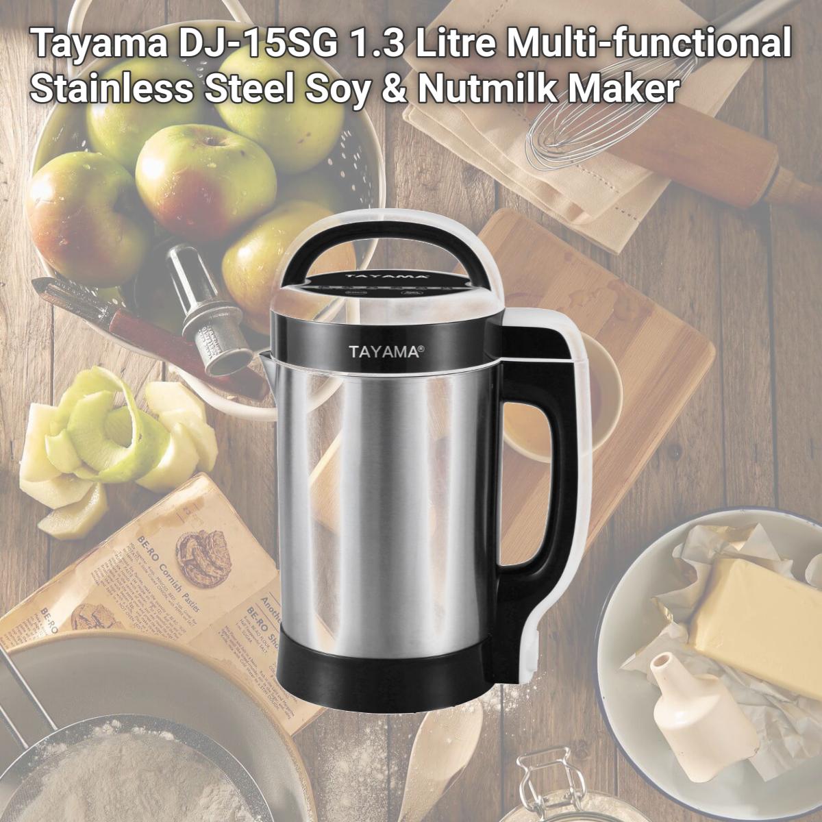 Picture of Tayama DJ-15SG 1.3 Litre Multi-functional Stainless Steel Soy & Nutmilk Maker