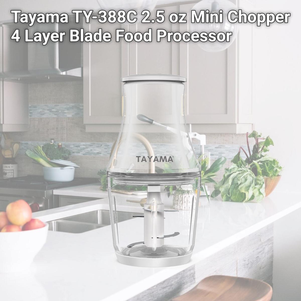 Picture of Tayama TY-388C 2.5 oz Mini Chopper 4 Layer Blade Food Processor
