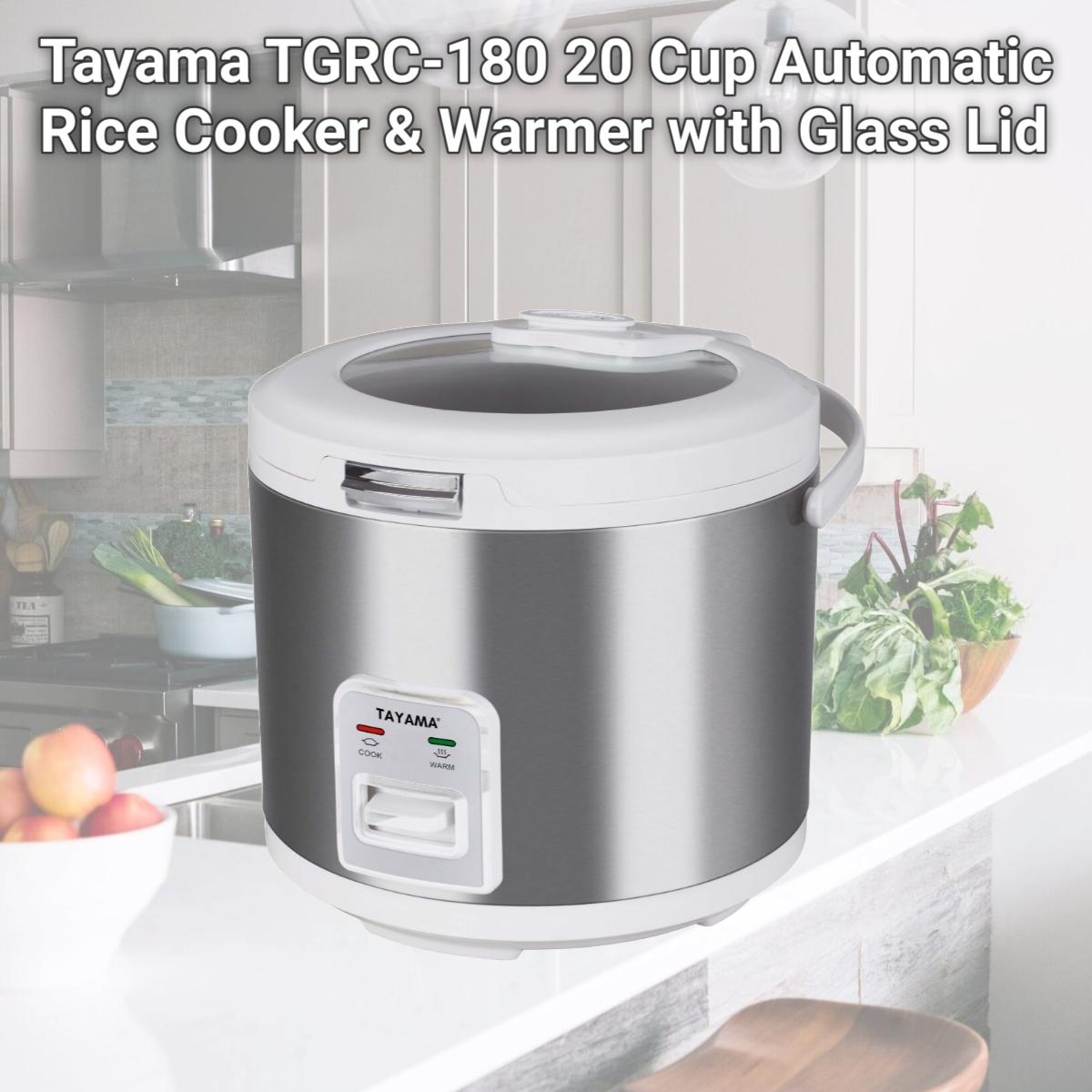Picture of Tayama TGRC-180 20 Cup Automatic Rice Cooker & Warmer with Glass Lid