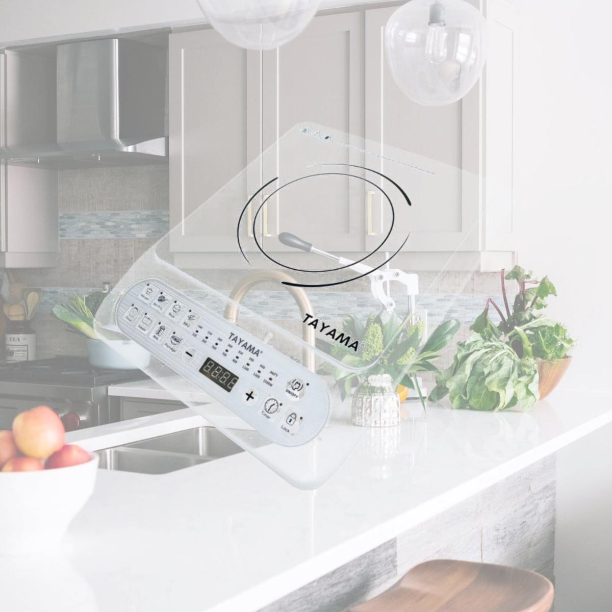 Picture of Tayama SM15-A59 1500W Induction Cooktop with 8 Settings, White