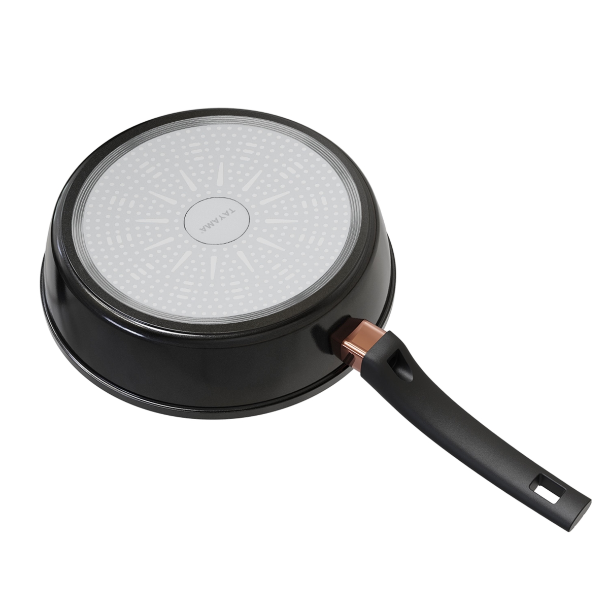 Picture of Tayama TDP-30B 11.8 in. Ultra Titanium Nonstick Deep Frying Pan