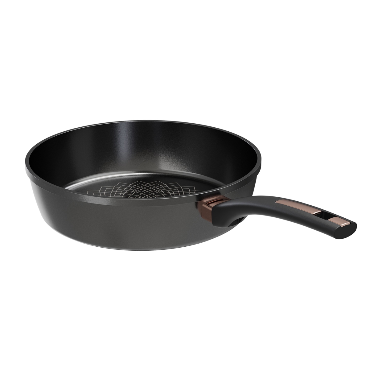 Picture of Tayama TDP-30B 11.8 in. Ultra Titanium Nonstick Deep Frying Pan