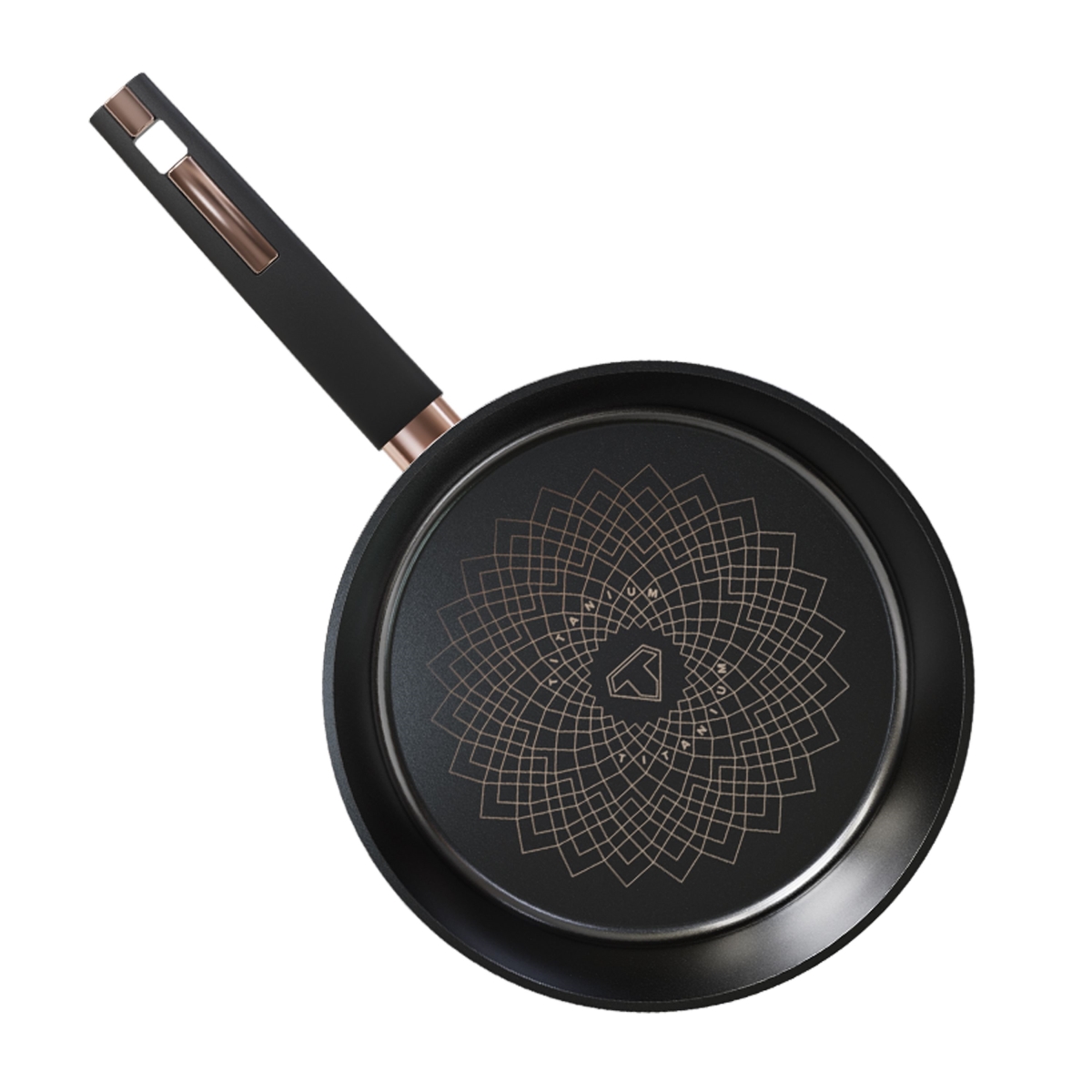 Picture of Tayama TDP-30B 11.8 in. Ultra Titanium Nonstick Deep Frying Pan