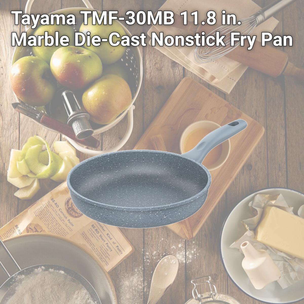 Picture of Tayama TMF-30MB 11.8 in. Marble Die-Cast Nonstick Fry Pan