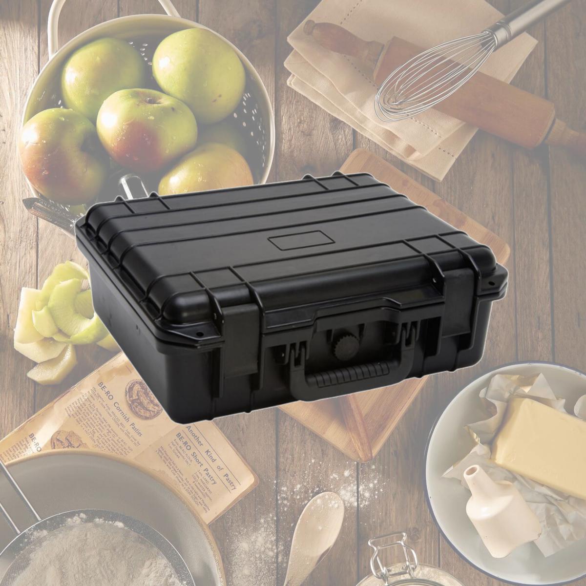Picture of TZ Case WCB-016 B Compact 3 Bottle Wine Bottle Case, Black