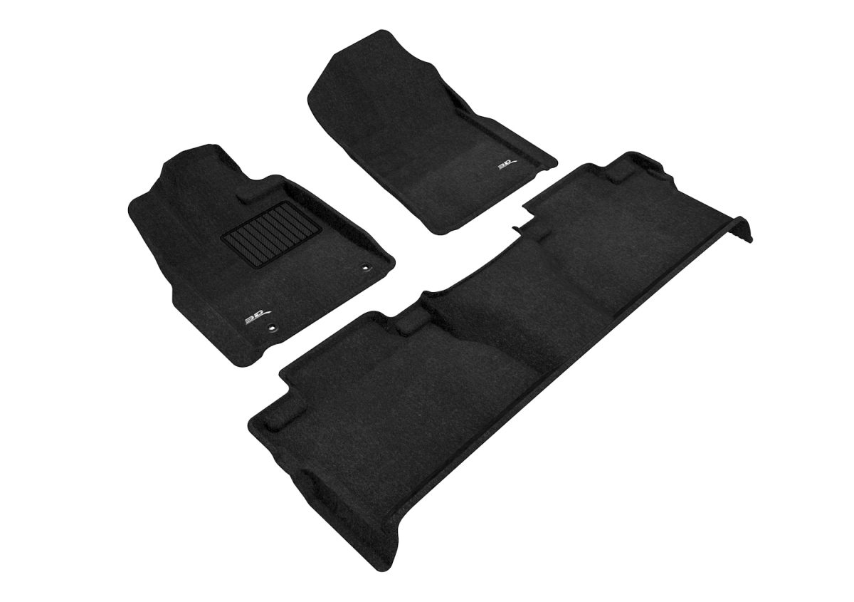 UPC 190204058232 product image for L1TY15304709 Elegant 1st & 2nd Row Black Floor Liner Set for 2014-2021 Toyota Tu | upcitemdb.com