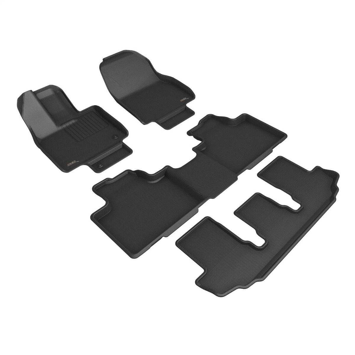 UPC 190204059536 product image for L1TY28001509 Kagu 3 Row Mat Set, Black for 2021-2022 Toyota Highlander | upcitemdb.com
