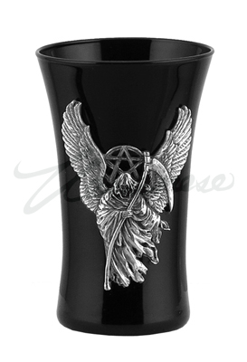 Veronese Design At09018aa Winged Grimm Reaper With Pentagram Shot Glass Black