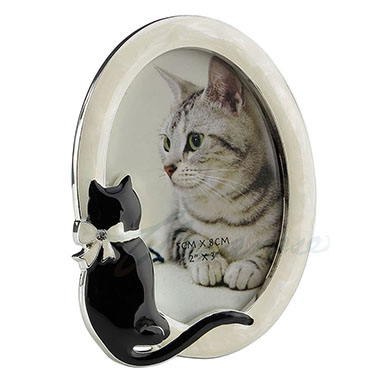 Veronese Design At09050aa Oval Picture Frame With Cat