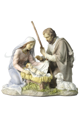 Nativity- Baby Jesus, Mary & Joseph, Light Color