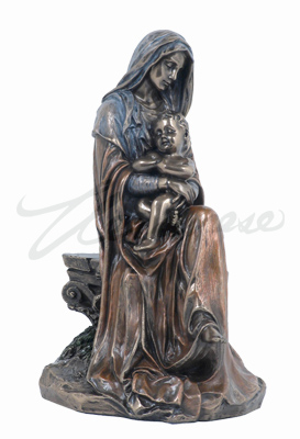 Veronese Design Wu74728a4 Mother Mary Holding Baby Jesus Sleeping