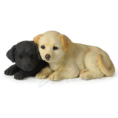 Labrador Puppies Decorative Statue Figurine