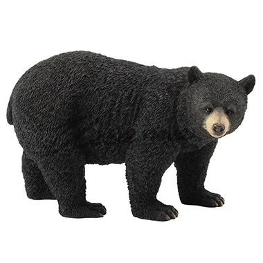 Large Bear Decorative Statue Figurine, Black Color