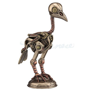 Steampunk Crow Skeleton Antique - Bronze