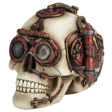 Veronese Design Wu76568aa Steampunk Skull With Secret Drawer Trinket Box