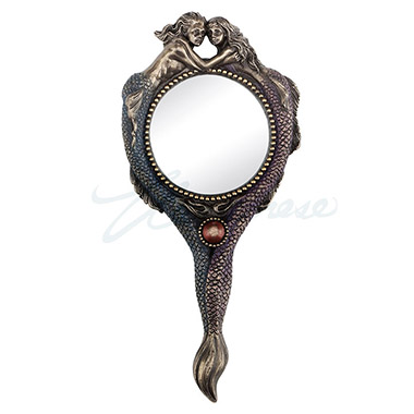 Veronese Design Wu76863a4 Merman & Mermaid Magnifying Glass - Bronze