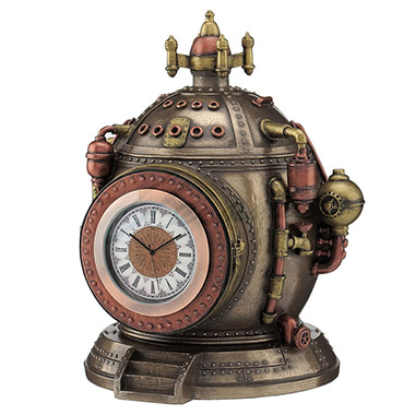 Veronese Design Wu76854a4 Steampunk Time Machine Clock & Trinket Box Statue