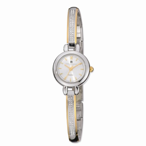 Unitron Enterprise 6825-t Two-tone Gold-finish Silver Dial Quartz Watch