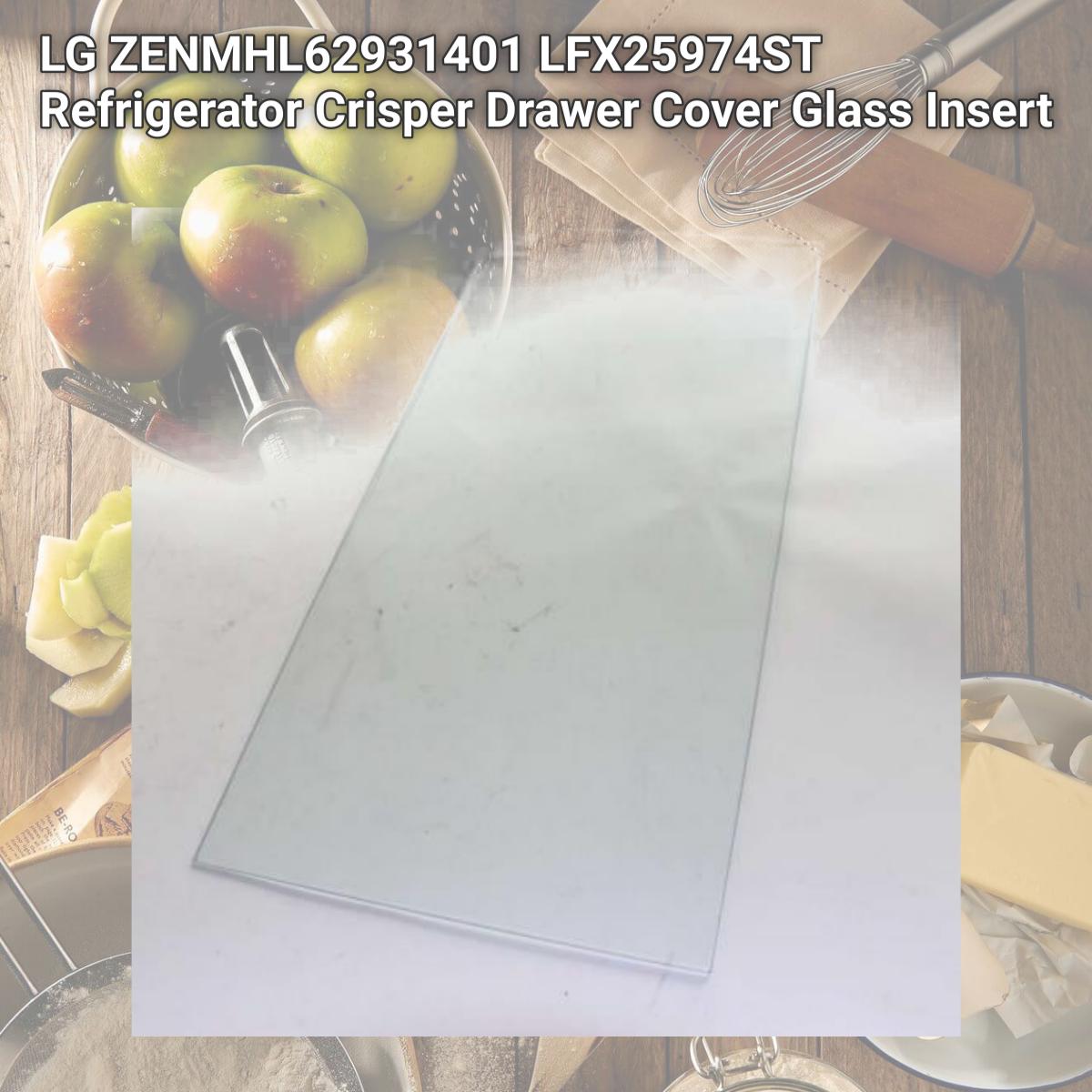Picture of LG MHL62931401 LFX25974ST Refrigerator Crisper Drawer Cover Glass Insert