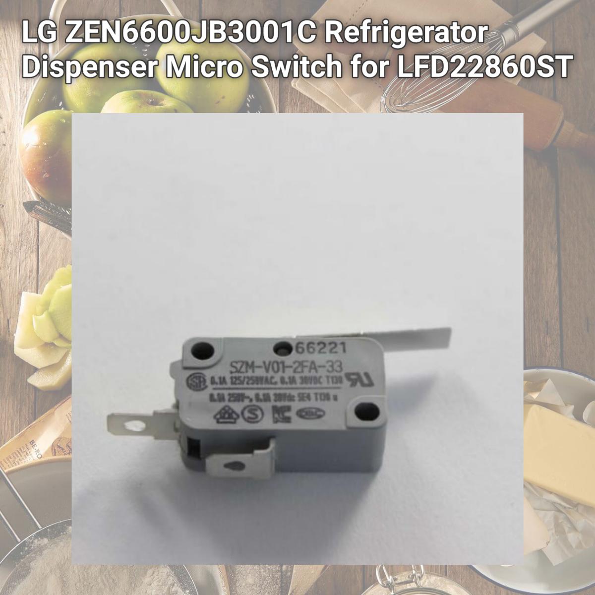 Picture of LG 6600JB3001C Refrigerator Dispenser Micro Switch for LFD22860ST