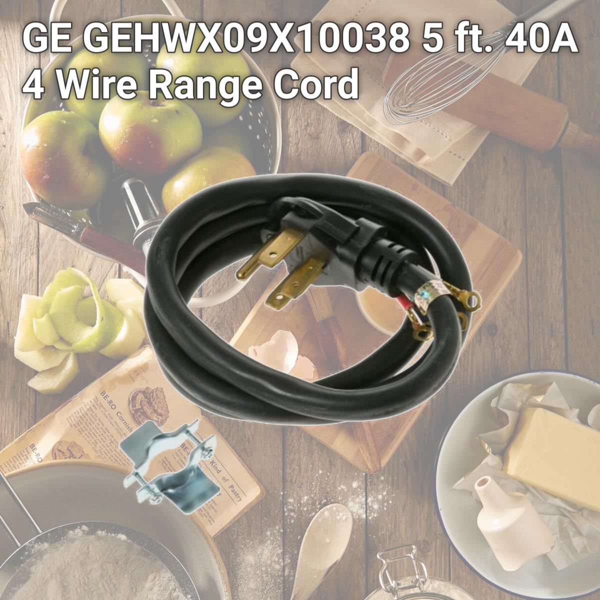 Picture of GE WX09X10038 5 ft. 40A 4 Wire RanGE Cord