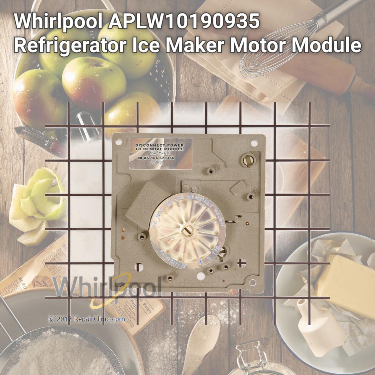 Picture of Aftermarket Appliance W10190935 Refrigerator Ice Maker Motor Module