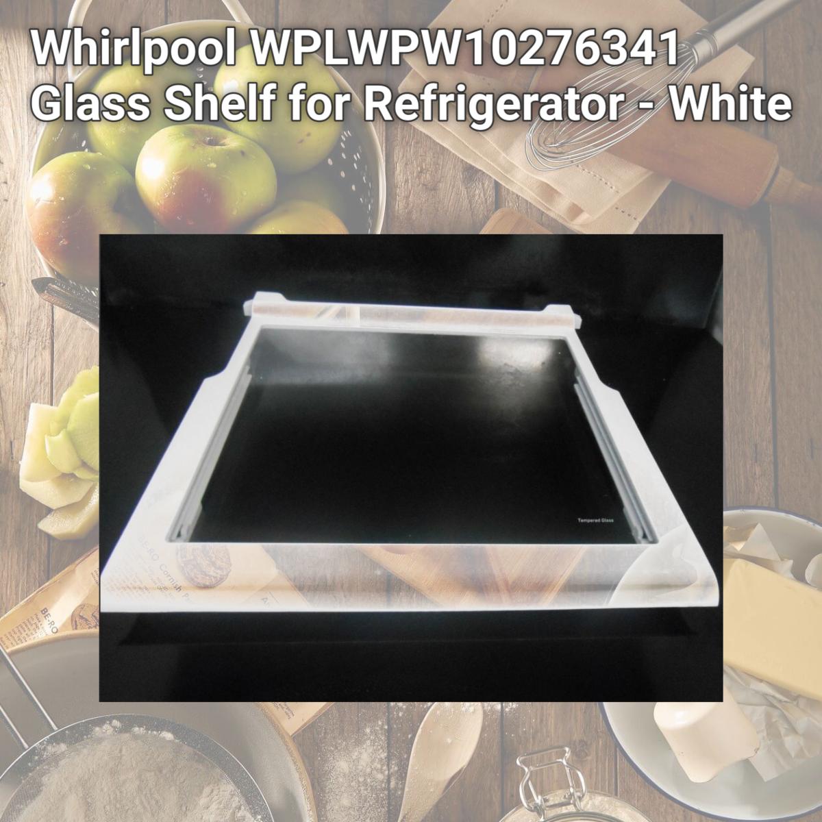 Picture of Whirlpool WPW10276341 Glass Shelf for Refrigerator - White