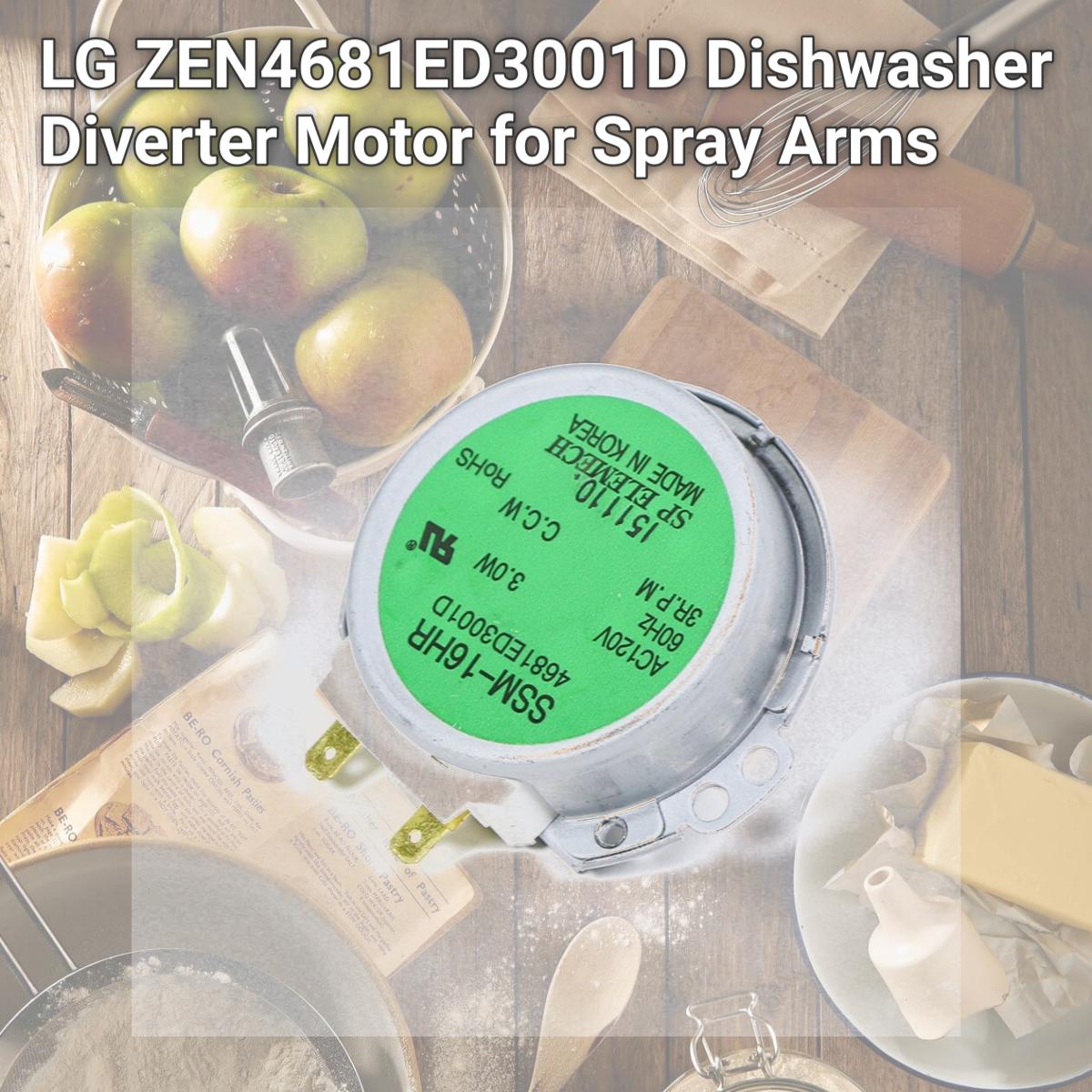 Picture of LG 4681ED3001D Dishwasher Diverter Motor for Spray Arms