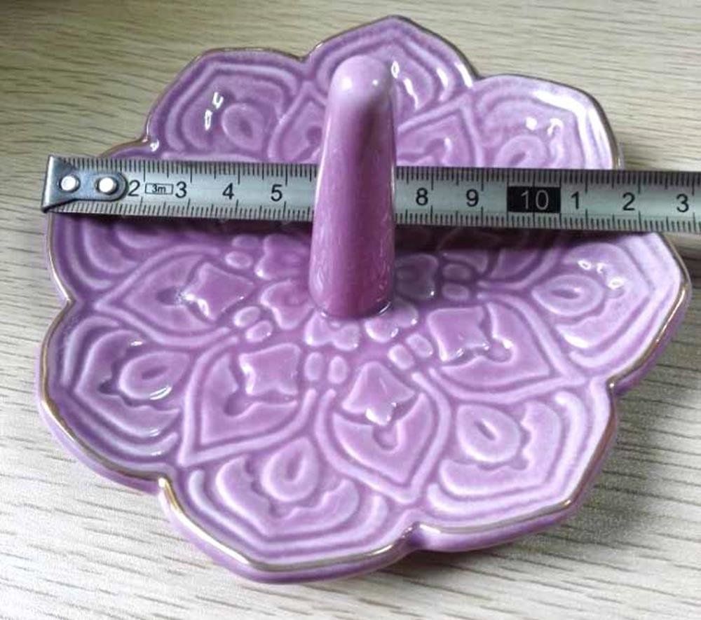 Mgf-394 Purple Flower Ring Dish