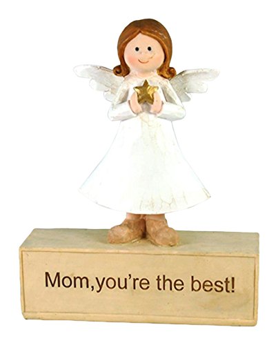 Kte-760 Angel Mom You Are The Best Decorative Figurine, White