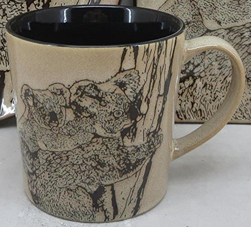 Tce-461 Koala Coffee Mug, Beige & Black - 16 Oz