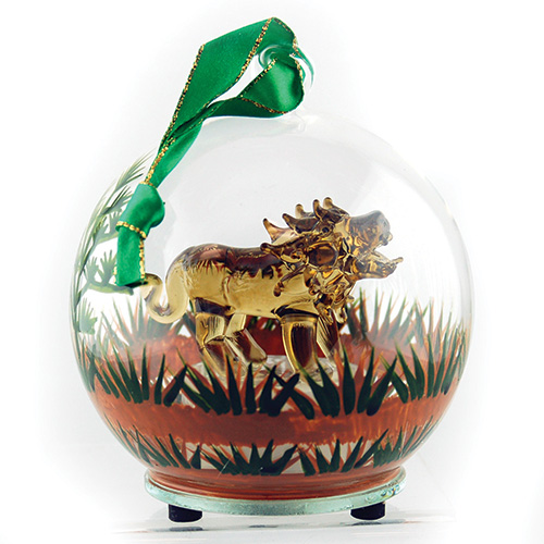 Hdf-810 4 In. Light Up Glass Ornament Lion