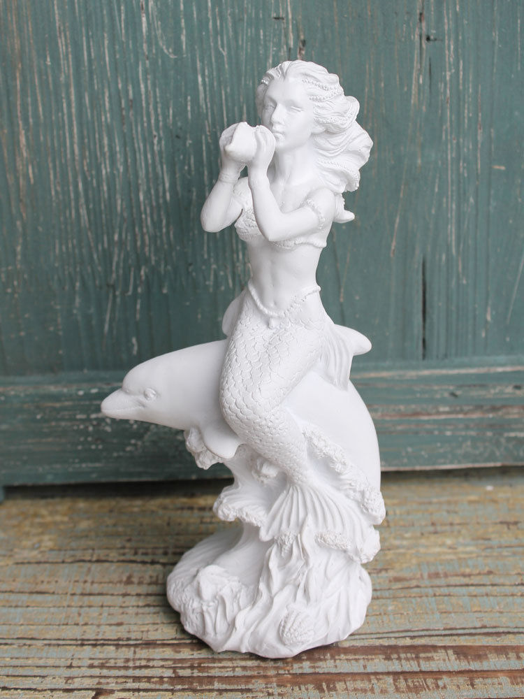 Tef-966 6.75 In. Mermaid With Conch