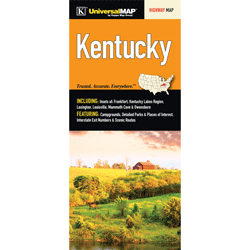 Universal Map 10617 Kentucky State Fold Map