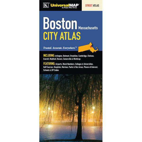 Universal Map 14133 Boston Massachusetts Metro City Atlas
