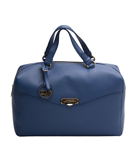 90009 Collection Hammered Leather Handbag, Blue