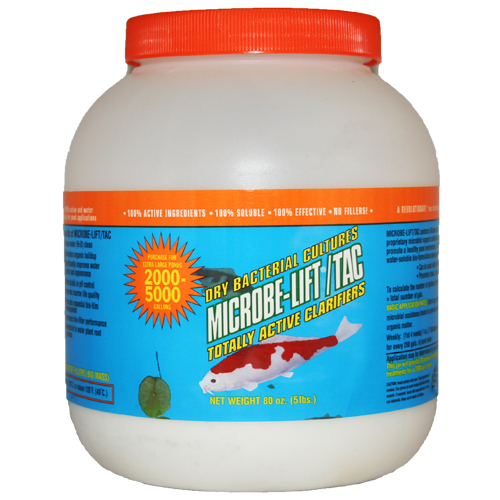 Mlxtac5 Microbe-lift Totally & Tac Active Dry Bacteria Clarifier - 5 Lbs