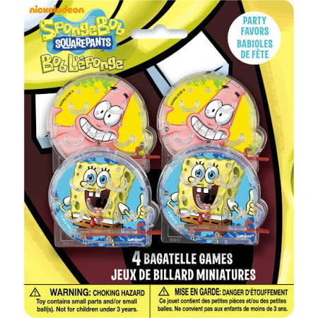 UPC 011179689170 product image for Unique 68917 Spongebob Squarepants Bagatelle Game Party Favors - Multicolor 4 Co | upcitemdb.com