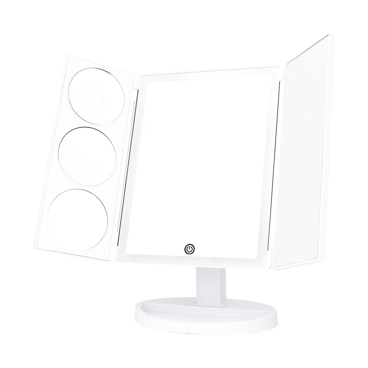 D1023wt Led Oversize Cosmetic Vanity Mirror, White