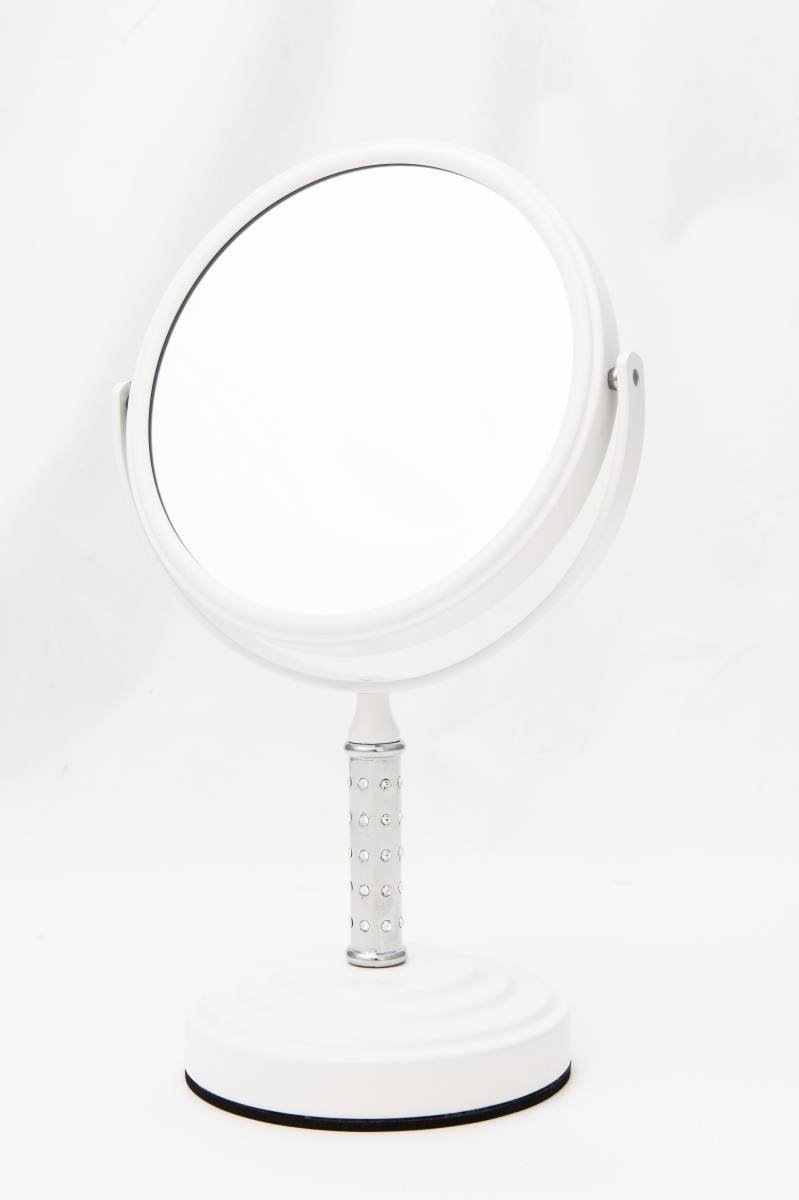 Soap D629wt Vanity Midi Mirror, Matte White - 5x Magnification