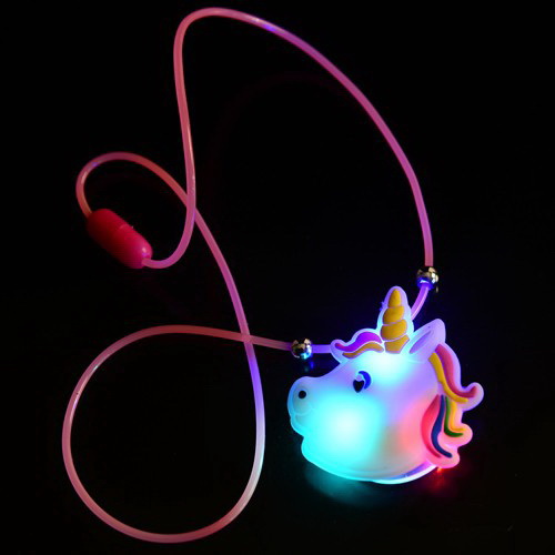 Us Toy Ht335 Light Up Unicorn Necklaces - Pack Of 12