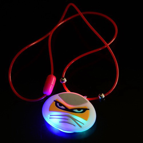 Us Toy Ht337 Light Up Ninja Necklaces - Pack Of 12