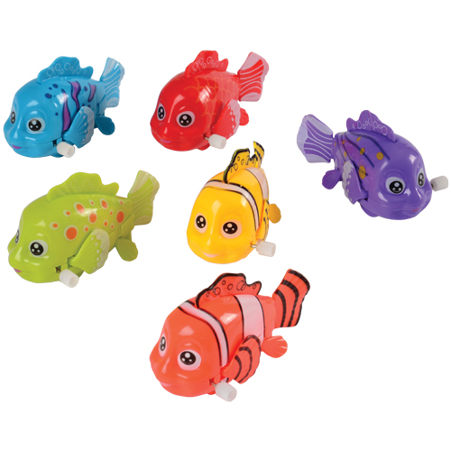 Us Toy 4475 4 Piece Tropical Fish Wind-ups - Pack Of 4